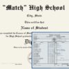 Match Fake High School Diploma and Transcripts