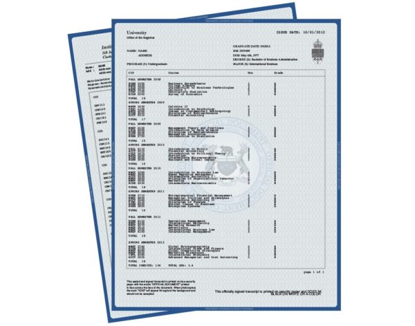 Fake College Transcript Canada