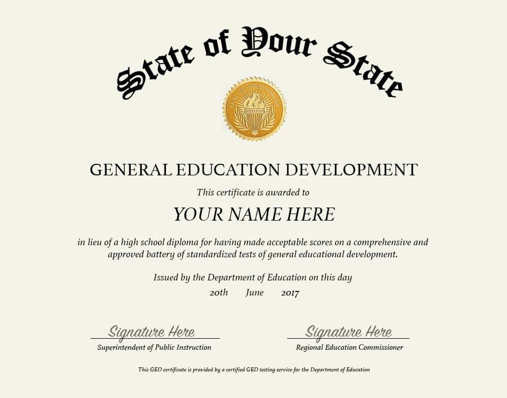 GED Diploma For General Education Diploma Press GED Diploma For General Education Diploma Press