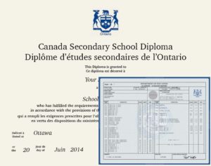 Fake Secondary Diploma Canada and Transcripts